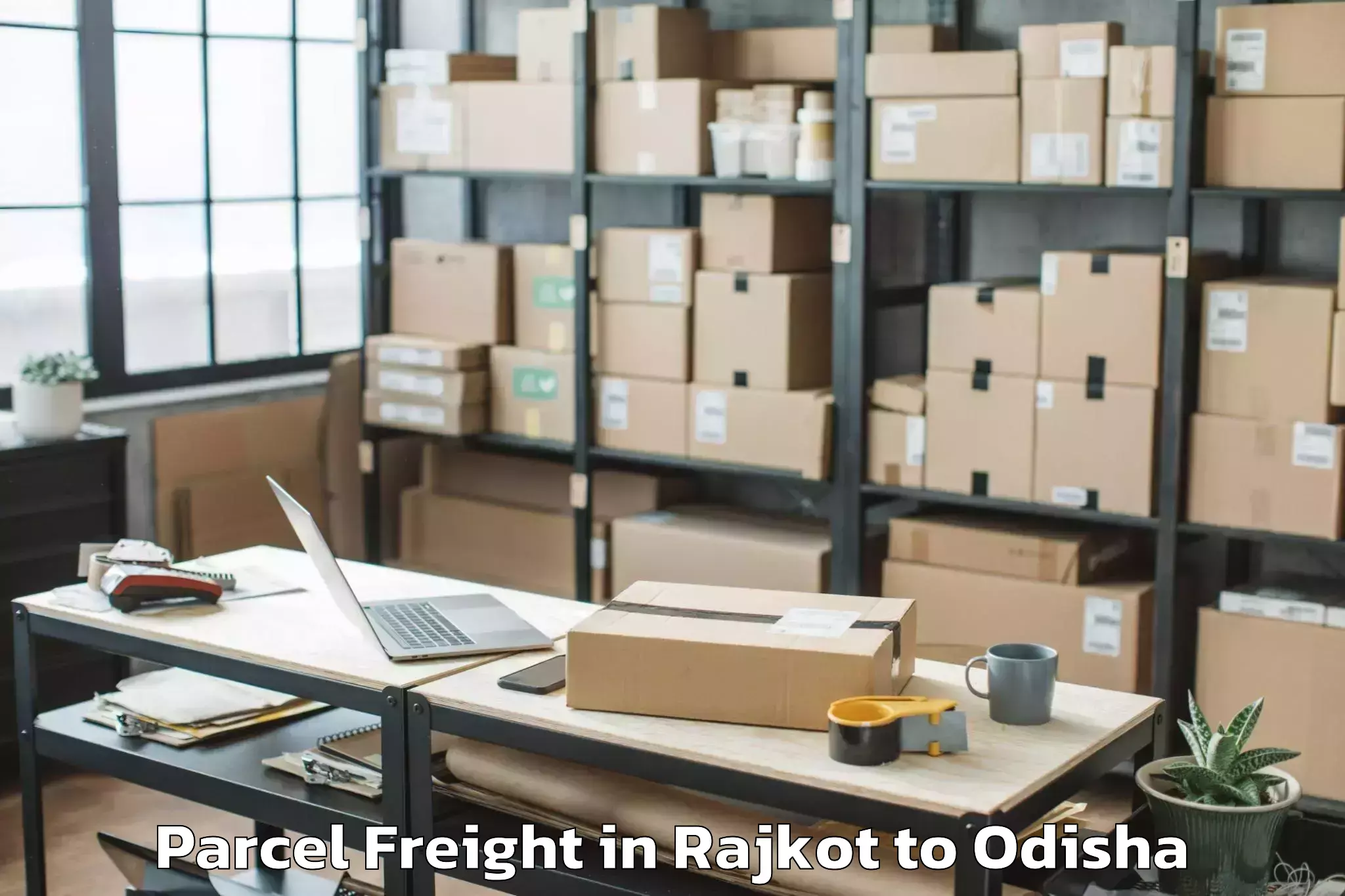 Efficient Rajkot to Delanga Parcel Freight